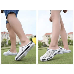 Classic Women Shoes Beach Closed Toe Slippers Unisex Hollow Out Casual Couple Flip Flops Garden Clogs  Non-slide Men And Women Slippers