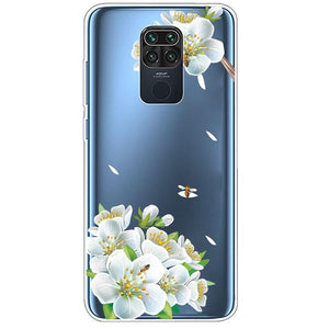 Clear Soft Cover For Redmi Note 9S Case Note9 Silicone Print Cat Covers for Xiaomi Redmi Note 9 Pro Case Redmi9 Clear Cute Soft Slim Shock-Absorption Back Phone Case Cover
