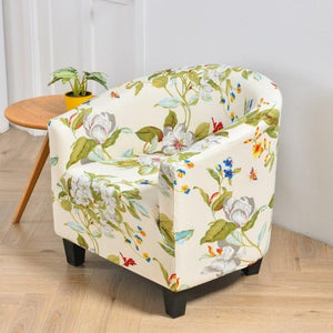 Club Chair Cover Armchair Slipcover Geometric Printed Small Sofa Covers Protect For Pets Chair Decoration Chair Slipcover Decoration Club Chair Cover Spandex Elastic Armchair Slipcover Geometric Printed Small Sofa Covers Protect For Living Room Hotel Bar