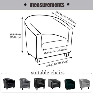 Club Chair Cover Armchair Slipcover Geometric Printed Small Sofa Covers Protect For Pets Chair Decoration Chair Slipcover Decoration Club Chair Cover Spandex Elastic Armchair Slipcover Geometric Printed Small Sofa Covers Protect For Living Room Hotel Bar