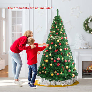 Artificial PVC Christmas Tree with Solid Metal Stand-7 ft