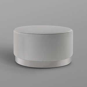 Apolline Leather Cocktail Ottoman