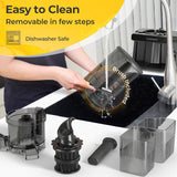 Cold Press Juicer with 5.3 Inches Feed Chute  High Juice Yield and Reverse Function