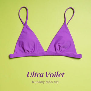 Colorful Bikini Thong Swimwear Women Swimsuit Top And Bottoms T-Back Brazilian Swimming Women's Strappy Triangle Bikini Sets High Cut Cheeky Thong Bottom Swimsuits