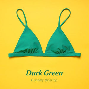 Colorful Bikini Thong Swimwear Women Swimsuit Top And Bottoms T-Back Brazilian Swimming Women's Strappy Triangle Bikini Sets High Cut Cheeky Thong Bottom Swimsuits