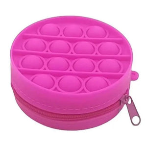 Colorful Stress Relief Squeeze Anti Stress Pop It Soft Pencil Case For Students Rainbow Color School Case