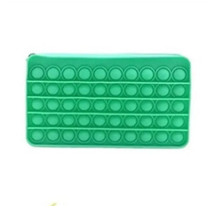 Colorful Stress Relief Squeeze Anti Stress Pop It Soft Pencil Case For Students Rainbow Color School Case