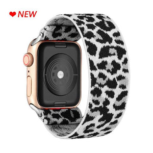 Comfortable Elastic Scrunchie Strap Band For Watch Women Bracelet Compatible With Watch Band 41mm 40mm 38mm Women Girls Adjustable Elastic Nylon Strap Solo Loop Replacement Lightweight Wristband For Watches