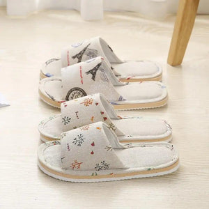 Comfortable Elegant Flower Design Indoor Soft Slipper Spring Autumn Lightweight Flip Flops For Women Classic Bedroom Slippers Ladies Foldable Flip Flops