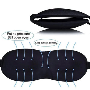 Comfortable Sleep Mask Natural Sleeping Adjustable Eye Mask Lightweight Cover Eye Patch Unisex Blindfold Travel Mask