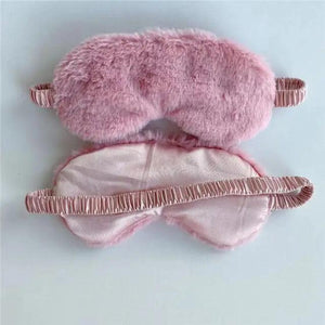 Comfortable Soft Plush Sleep Eye Mask Sleeping Masks Night Eyeshade Women Traveling Eye Patch Cute Design Cozy Fluffy Eye Mask