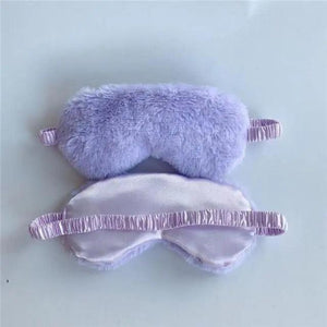 Comfortable Soft Plush Sleep Eye Mask Sleeping Masks Night Eyeshade Women Traveling Eye Patch Cute Design Cozy Fluffy Eye Mask