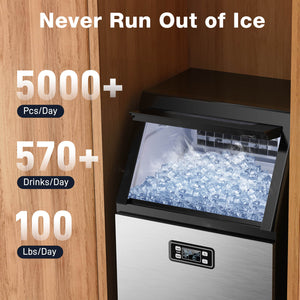 100LBS/200LBS/265LBS  Freestanding Commercial Ice Maker Z5845A