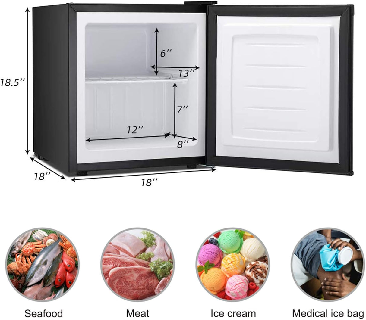 Compact Chest Upright Freezer 1.1 cu.D5840C