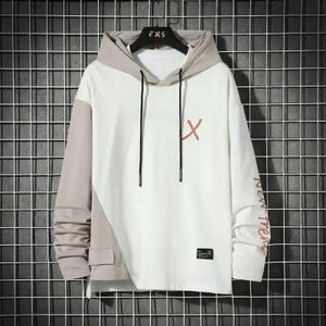Cool Luxury Spring Autumn Striped Hoodie Sweatshirt Men's Thick Fleece Hip Hop High Streetwear Clothes Unique Design Long Sleeve Hoodies Casual Drawstring Hooded Sweatshirts
