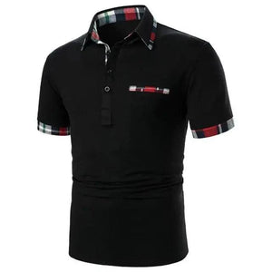 Cool Polo Men Shirt Nice Short Sleeve Polo Shirt Contrast More Color Polo New Clothing Summer Streetwear Casual Fashion Men Tops Men's Golf Polo Shirt Short Sleeve Tactical Polo Shirts Slim Fit Casual Tennis T-Shirt