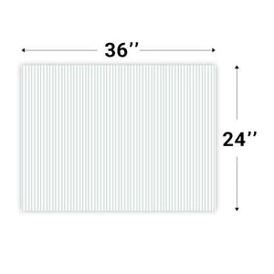 Corrugated Plastic Sheets - 24 x 36 inches - Acoustic Foam Backing