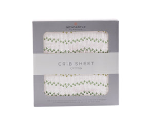 Cotton Muslin Crib Sheet Dino Feet Baby Fitted Sheet