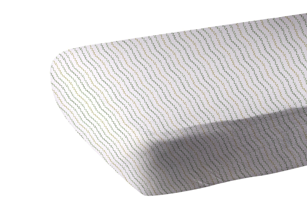 Cotton Muslin Crib Sheet Dino Feet Baby Fitted Sheet