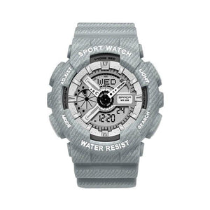 Couple Watch Fashion Strap Practical Waterproof Multifunctional Digital Wristwatch Dual Display Men's Digital Watch Military Watch Daily Sports Large Dial Men's Wrist Watch