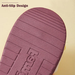 Couples Home Slippers Warm Cute Womans Mens Slipper Winter Shoes New Fashion Casual Fur Plush Slides Winter Slippers For Women House Slippers Fluffy Soft Comfy Fuzzy Slippers Faux Fur Plush Anti-Skid Slippers