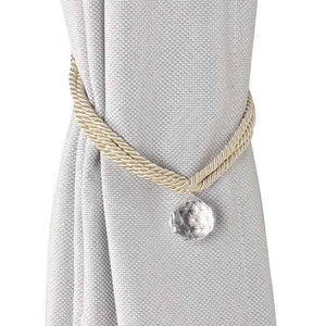 Crystal Bead Curtain Tieback Bling Diamond Bandage Rope Accessories Curtains Holder Buckle Tie Home Decorative Tieback Flower Curtain Clips Buckle with Stretchy Wire Rope For Home Office Decoration