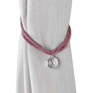 Crystal Bead Curtain Tieback Bling Diamond Bandage Rope Accessories Curtains Holder Buckle Tie Home Decorative Tieback Flower Curtain Clips Buckle with Stretchy Wire Rope For Home Office Decoration