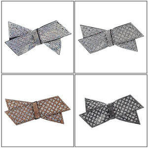 Crystal Big Bow Hair Clips For Women Girls Hair Accessories Rhinestone Hairpins Plastic Hairgirps Retro Barrette Headwear Gorgeous Hair Accessories For Women