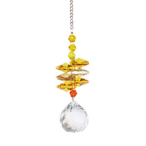 Crystal Garden Sun-catcher Hanging Crystals Prisms Ornament For Window Glass Chandelier Solar Hummingbird Owl Wind Chimes Rainbow Chaser  Garden Hanging  Curtain Pendant Home Decor Gift Boxed Sun Catcher Gift Idea For Mom Friends Grandma Hummingbird