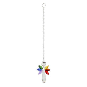 Crystal Garden Sun-catcher Hanging Crystals Prisms Ornament For Window Glass Chandelier Solar Hummingbird Owl Wind Chimes Rainbow Chaser  Garden Hanging  Curtain Pendant Home Decor Gift Boxed Sun Catcher Gift Idea For Mom Friends Grandma Hummingbird