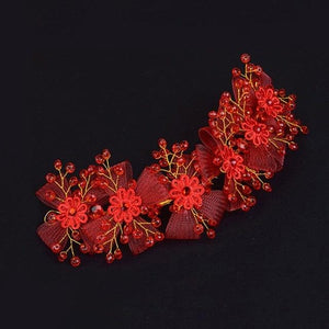 Crystal Pearl Hair Belt Wedding Bridal Hair Ornaments Hair Jewelry Decorations for Brides Wedding Gorgeous Hair Accessories For Women