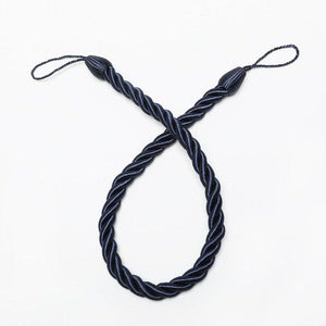 Curtain Tie Backs Gold Handmade Weave Curtain Holder Clip Buckle Rope Home Decorative Room Accessories Curtain Tieback Curtain Handmade Tiebacks Ropes Holdbacks 74CM