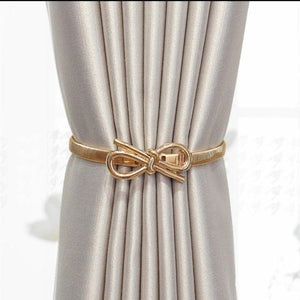 Curtain Tieback High Quality Elastic Holder Hook Buckle Clip Pretty And Fashion Polyester Decorative Home Accessories Leaves Curtain Holder Holdback For Window Drapery Convenient Office Home Decoration Buckle Holdbacks Curtain Straps