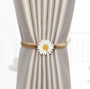 Curtain Tieback High Quality Elastic Holder Hook Buckle Clip Pretty And Fashion Polyester Decorative Home Accessories Leaves Curtain Holder Holdback For Window Drapery Convenient Office Home Decoration Buckle Holdbacks Curtain Straps
