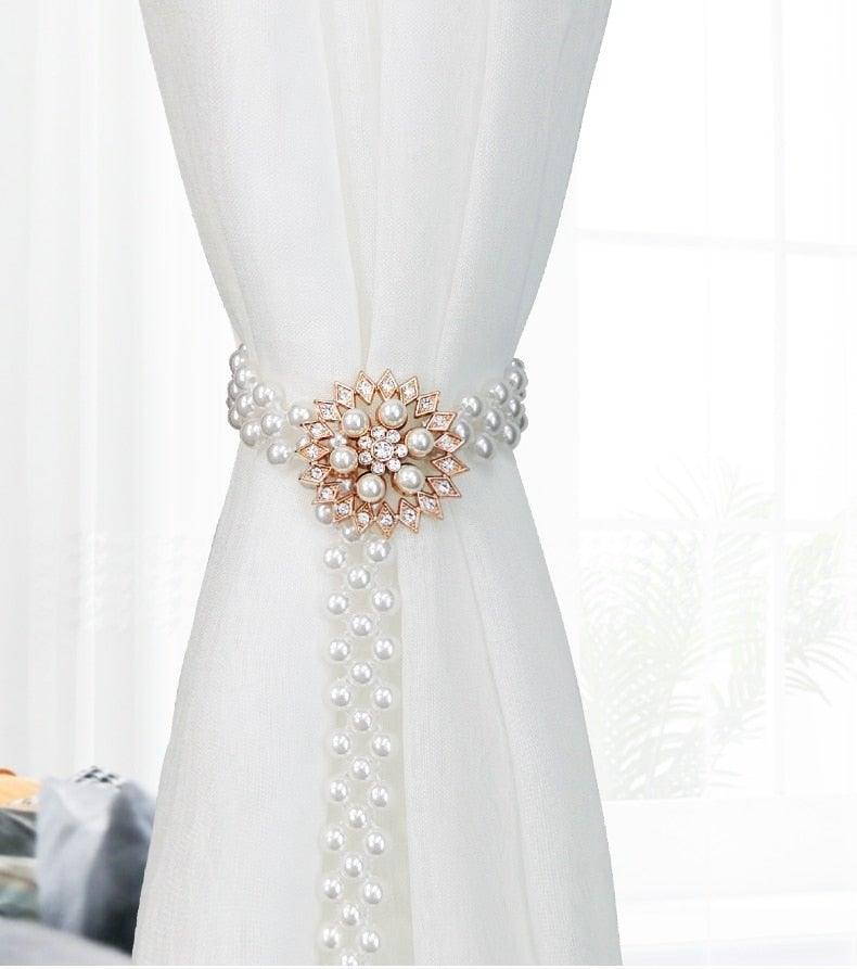 Curtain Tieback High Quality Elastic Holder Hook Buckle Clip Pretty And Fashion Polyester Decorative Home Accessories Modern Simple Style Curtain Tie Backs