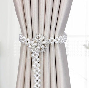 Curtain Tieback High Quality Elastic Holder Hook Buckle Clip Pretty and Fashion Polyester Decorative Home Accessories Modern Style Convenient Drape Tie Backs,Handmade Curtains Holdbacks Holder for Home Kitchen Office