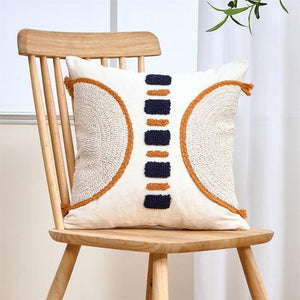 Cushion Cover Cotton Linen Pillowcase Tufted Beige Decorative Fashionable Cotton Hand-Woven Throw Pillow Covers Tufted  Pillow Covers  Bedroom Throw Pillow Cushion For Bed Home