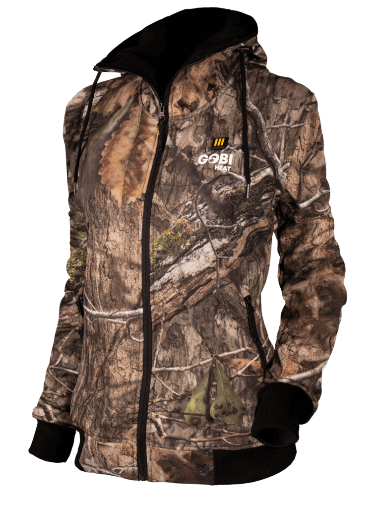 Shadow Womens Heated Hunting Hoodie - Mossy Oak® Camo by Gobi Heat