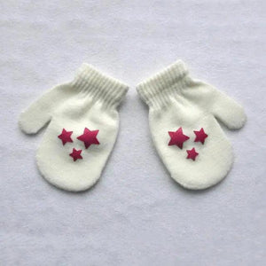 Cute Baby Colorful Thick Warm Gloves For Kids Classic Full Finger Mittens Soft Comfortable Winter Gloves For Children