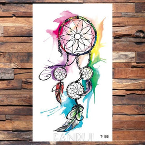 Cute Black Birds Temporary Waterproof Stickers Tattoo Flower Body Elegant Bird Butterfly Style For Womens