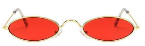 Cute Black Round Style Sun Glasses Design Retro Style Women Sunglasses New Vintage Oval Small Eyewear Metal Light Frame For Female