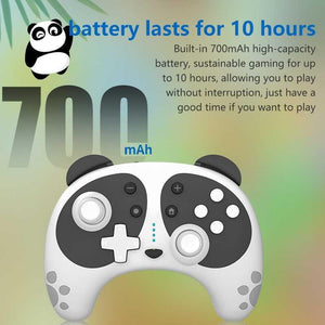 Cute Black White Joystick Wireless Bluetooth Panda Joystick Remote Controller Gamepad Compatible With For PC Laptop
