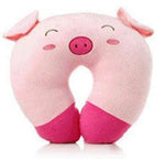 Cute Cartoon Animals U Shaped Pillow Toddler Neck Pillow Travel Car Neck Rest Pillow Support Head Rest Cushion Panda Cat Bear Rabbit Pig Kids Travel Pillow Toddler Neck Pillow U-Shaped Animal Kids Neck Pillow With 3D Embroidery For Airplane