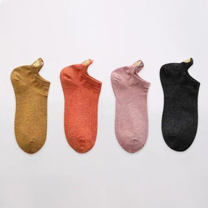 Cute Heart Design 4 Pairs Socks For Women Fashion Spring Cotton Modern Girls Casual Outdoor Socks For Women