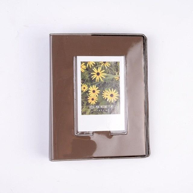 Cute Mini Holds 64 Photos Album Jelly Color Photo Album for Name Card 7s 8 25 50s Mini Photo Album Ring Binder Cover Refillable Notebook Photo Album