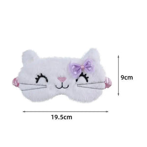 Cute Soft Cat Eye Cover Sleep Mask Comfortable Cartoon Mask Travel Rest Sleeping Aid Eye Patch Sleeping Mask Lightweight Blindfold For Travel