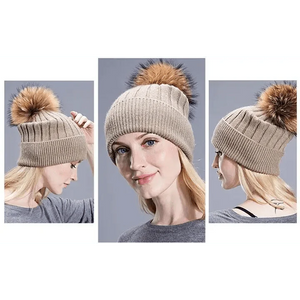Cute Winter Warm Comfortable Cap Detachable Pom Pom Autumn Super Soft Fashionable Caps For Adults And Kids