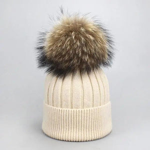 Cute Winter Warm Comfortable Cap Detachable Pom Pom Autumn Super Soft Fashionable Caps For Adults And Kids