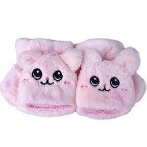 Cute Winter Warm Soft Half Finger Thick One Size Gloves For Women Fashionable Warm Comfortable Stylish Gloves For Girls