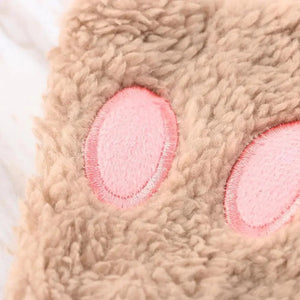 Cute Women Winter 1Pair Warm Fingerless Lovely Gloves Fluffy Colorful Comfortable Gloves For Autumn